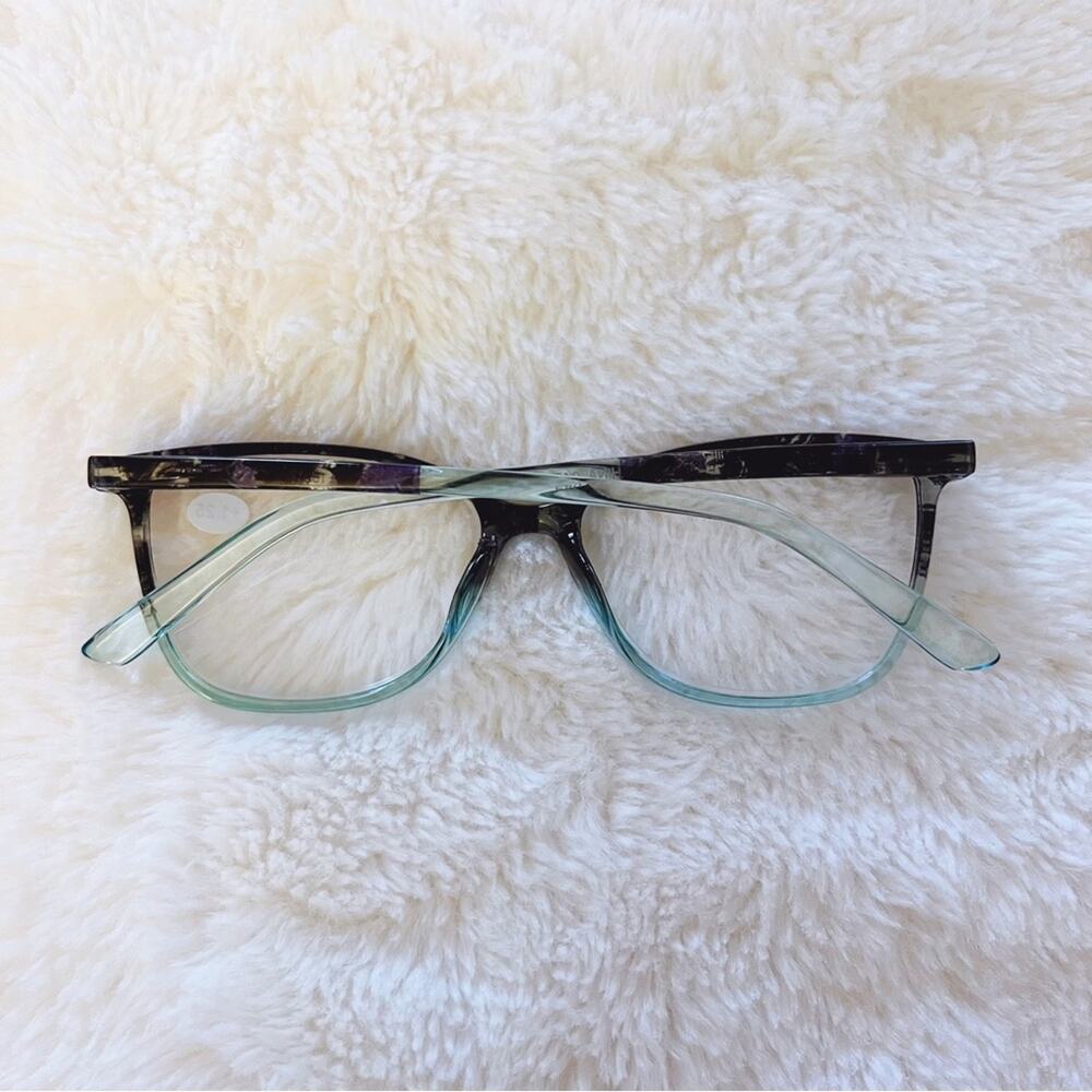 Emma Light Blue & Black Two Tone Reader Glasses - Picture 8 of 10